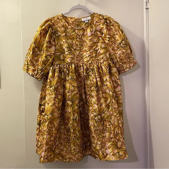 KIKA VARGAS for TARGET NWOT Mum Floral Puff Sleeve Mini Dress - Picture 6 of 10